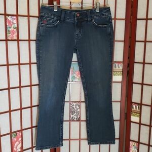 Miss me crop blue jean 28